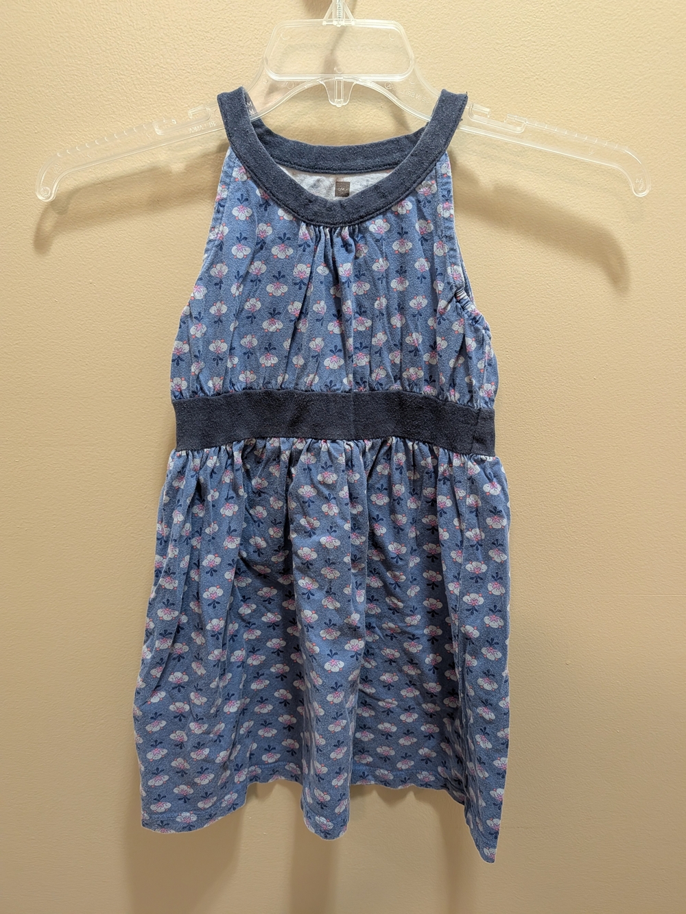 Tea Collection Blue Floral Halter Casual Dress Size 6